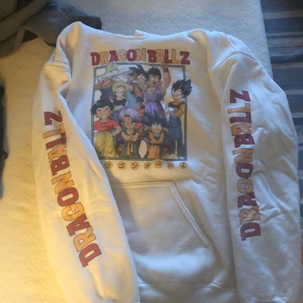 Dragon Ball Z white hoodie